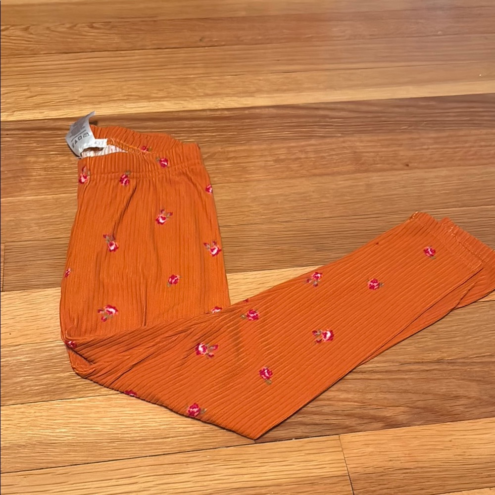 Sky Orange and Pink Leggings Vibrant Fashion